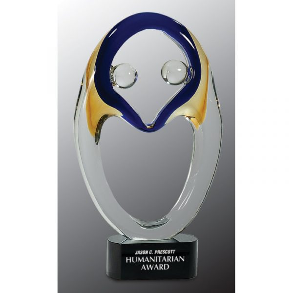 13 3/4" Together Art Glass Award