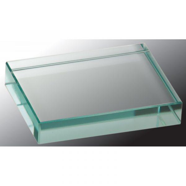 4" x 3" Jade Glass Paperweight