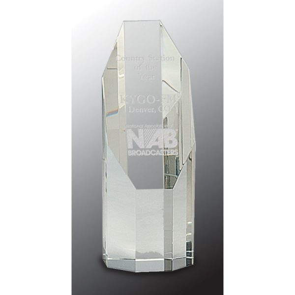 Crystal Octagon Tower Acrylics and Glass