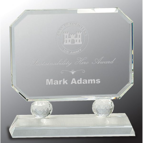 Crystal Rectangular Acrylics and Glass