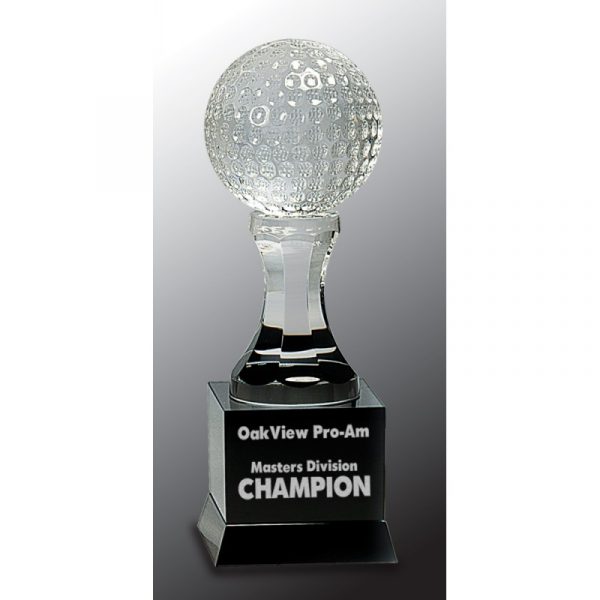 Crystal Golf Ball with Pedal Acrylics