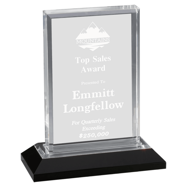 5" x 7" Silver Beveled Impress Acrylic Award