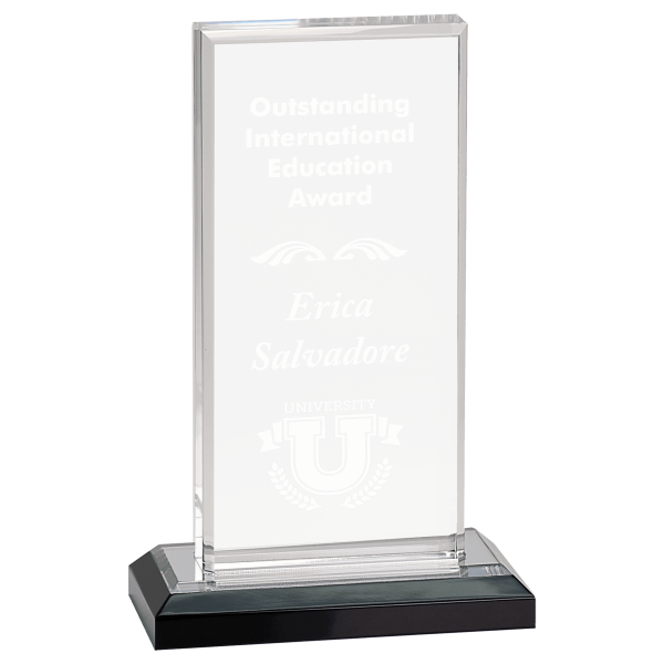 5" x 8" Silver Beveled Impress Acrylic Award