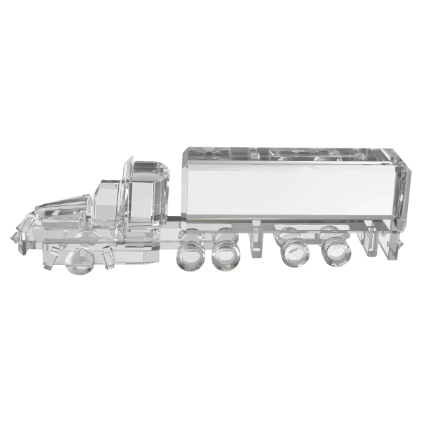 10" x 3" Crystal Semi Truck - Image 2