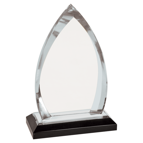 7 3/4" Silver Oval Impress Acrylic Award - Image 2