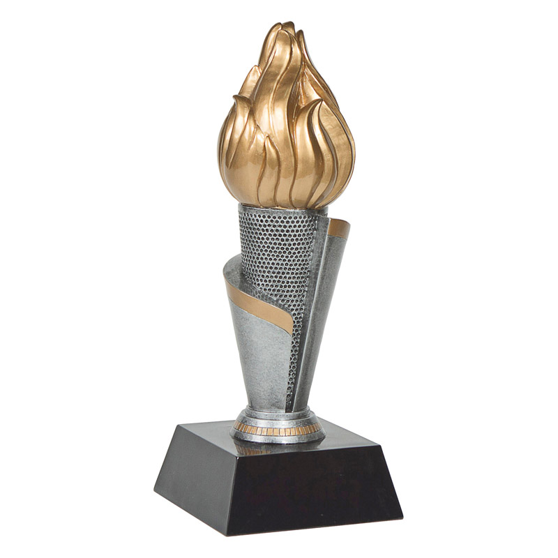 11" Victory Torch Tower Resin Trophy